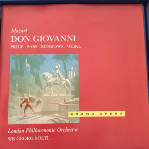 Wolfgang Amadeus Mozart – Margaret Price, Sylvia Sass, Stuart Burrows, Bernd Weikl, London Philharmonic Orchestra, Georg Solti – Don Giovanni (3xCD) (Mint (M)) Wolfgang Amadeus Mozart – Margaret Price, Sylvia Sass, Stuart Burrows, Bernd Weikl, London Philharmonic Orchestra, Georg Solti – Don Giovanni (3xCD) (Mint (M))