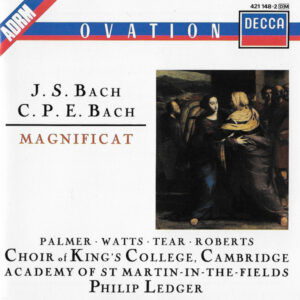 Johann Sebastian Bach, Carl Philipp Emanuel Bach, Felicity Palmer • Helen Watts • Robert Tear • Stephen Roberts (2) • The King’s College Choir Of Cambridge • The Academy Of St. Martin-in-the-Fields • Philip Ledger – Magnificat (CD) (Mint (M)) Johann Sebastian Bach, Carl Philipp Emanuel Bach, Felicity Palmer • Helen Watts • Robert Tear • Stephen Roberts (2) • The King’s College Choir Of Cambridge • The Academy Of St. Martin-in-the-Fields • Philip Ledger – Magnificat (CD) (Mint (M))