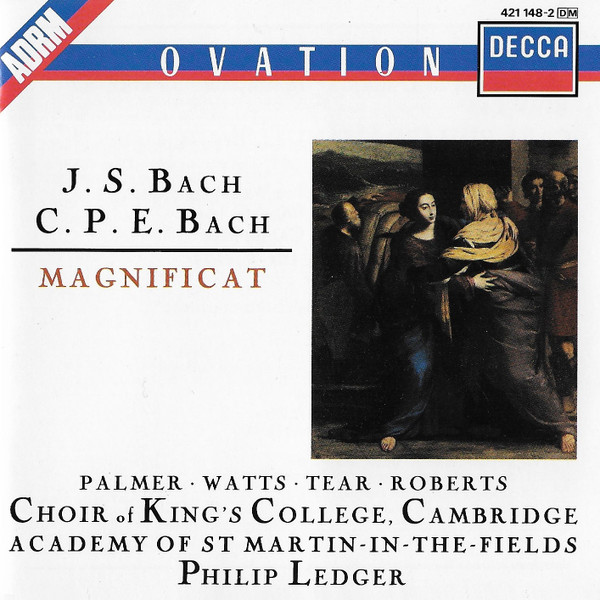 Johann Sebastian Bach, Carl Philipp Emanuel Bach, Felicity Palmer • Helen Watts • Robert Tear • Stephen Roberts (2) • The King’s College Choir Of Cambridge • The Academy Of St. Martin-in-the-Fields • Philip Ledger – Magnificat (CD) (Mint (M)) Johann Sebastian Bach, Carl Philipp Emanuel Bach, Felicity Palmer • Helen Watts • Robert Tear • Stephen Roberts (2) • The King’s College Choir Of Cambridge • The Academy Of St. Martin-in-the-Fields • Philip Ledger – Magnificat (CD) (Mint (M))