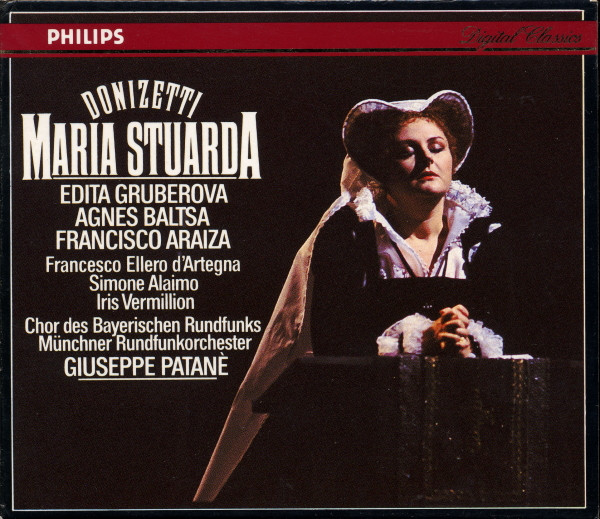 Gaetano Donizetti – Edita Gruberova, Agnes Baltsa, Francisco Araiza, Francesco Ellero D’Artegna, Simone Alaimo, Iris Vermillion, Chor Des Bayerischen Rundfunks, Münchner Rundfunkorchester, Giuseppe Patanè – Maria Stuarda (2xCD) (Mint (M)) Gaetano Donizetti – Edita Gruberova, Agnes Baltsa, Francisco Araiza, Francesco Ellero D’Artegna, Simone Alaimo, Iris Vermillion, Chor Des Bayerischen Rundfunks, Münchner Rundfunkorchester, Giuseppe Patanè – Maria Stuarda (2xCD) (Mint (M))