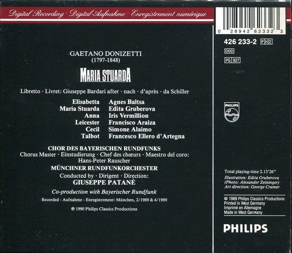 Gaetano Donizetti - Edita Gruberova, Agnes Baltsa, Francisco Araiza, Francesco Ellero D'Artegna, Simone Alaimo, Iris Vermillion, Chor Des Bayerischen Rundfunks, Münchner Rundfunkorchester, Giuseppe Patanè-1