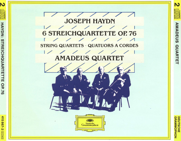 Joseph Haydn, Amadeus-Quartett – 6 Streichquartette Op. 76 (2xCD) (Near Mint (NM or M-)) Joseph Haydn, Amadeus-Quartett – 6 Streichquartette Op. 76 (2xCD) (Near Mint (NM or M-))
