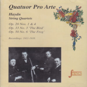 Joseph Haydn, Pro Arte Quartet – String Quartets – Recordings: 1931-1938 (CD) (Very Good (VG))