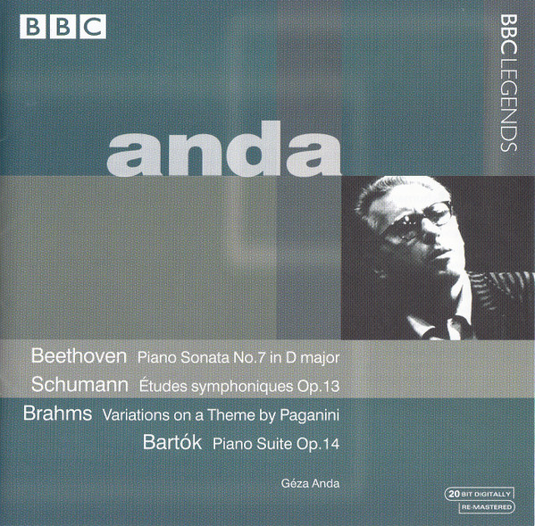 Géza Anda – Beethoven, Schumann, Brahms, Bartok (CD) (Mint (M)) Géza Anda – Beethoven, Schumann, Brahms, Bartok (CD) (Mint (M))