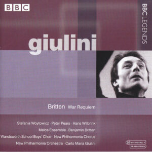 Carlo Maria Giulini, New Philharmonia Orchestra, Benjamin Britten – War Requiem (CD) (Mint (M))