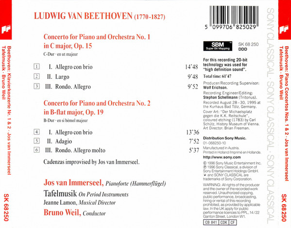 Ludwig van Beethoven - Jos van Immerseel, Tafelmusik Baroque Orchestra • Bruno Weil-1