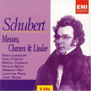 Erich Leinsdorf, Karl Forster, Marcel Couraud, Nicolai Gedda / Franz Schubert – Messes, Choers & Lieder (5xCD) (Mint (M)) Erich Leinsdorf, Karl Forster, Marcel Couraud, Nicolai Gedda / Franz Schubert – Messes, Choers & Lieder (5xCD) (Mint (M))