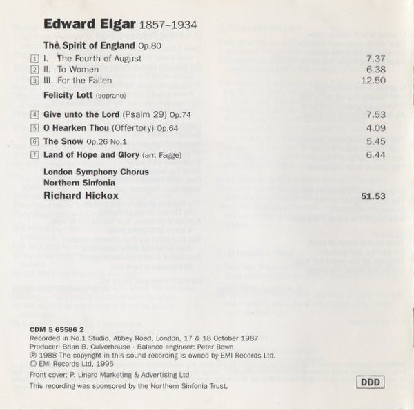 Sir Edward Elgar - Felicity Lott, London Symphony Chorus, Northern Sinfonia, Richard Hickox-3