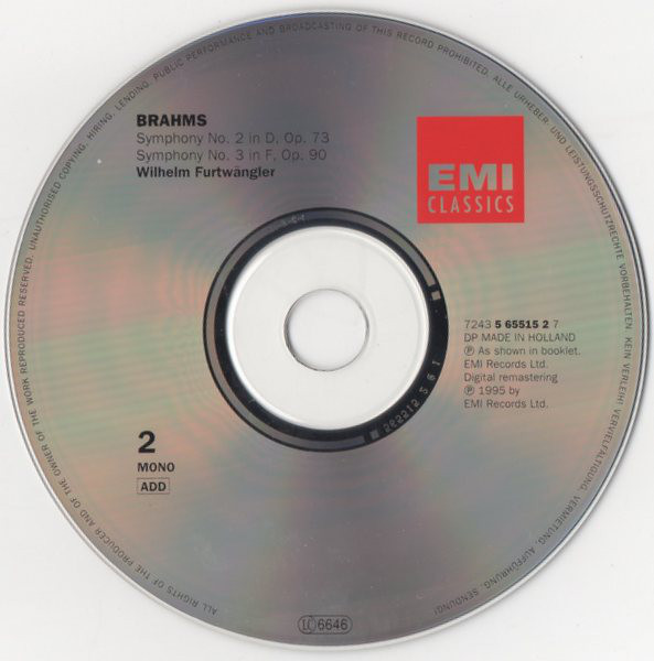 Johannes Brahms, Ludwig van Beethoven, Wiener Philharmoniker, Berliner Philharmoniker, Wilhelm Furtwängler-3