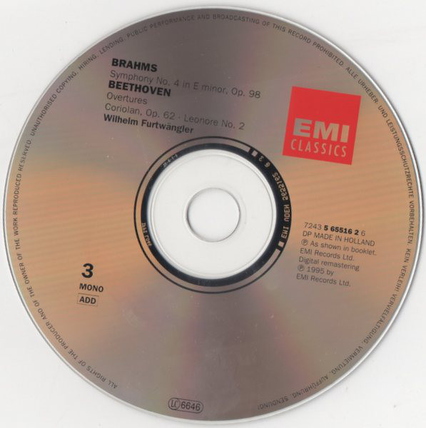 Johannes Brahms, Ludwig van Beethoven, Wiener Philharmoniker, Berliner Philharmoniker, Wilhelm Furtwängler-4