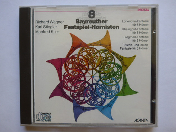 Richard Wagner, Karl Stiegler, Manfred Klier – Bayreuther Festspielhornisten – 8 Bayreuther Festspiel-Hornisten (CD) (Mint (M)) Richard Wagner, Karl Stiegler, Manfred Klier – Bayreuther Festspielhornisten – 8 Bayreuther Festspiel-Hornisten (CD) (Mint (M))