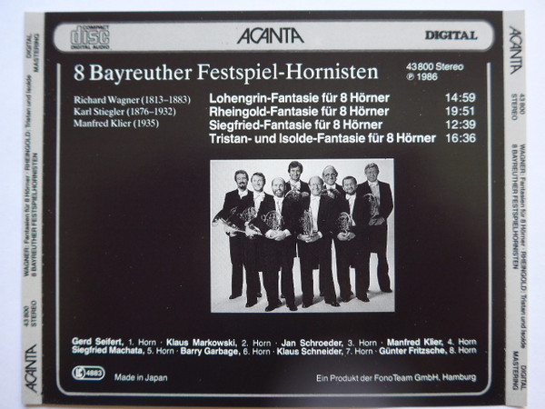Richard Wagner, Karl Stiegler, Manfred Klier - Bayreuther Festspielhornisten-1