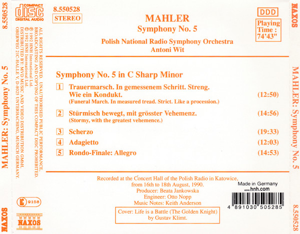 Gustav Mahler - Wielka Orkiestra Symfoniczna Polskiego Radia I Telewizji, Antoni Wit-1