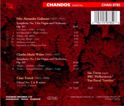 Alexandre Guilmant, Charles-Marie Widor, César Franck, Ian Tracey, Yan Pascal Tortelier, BBC Philharmonic-1