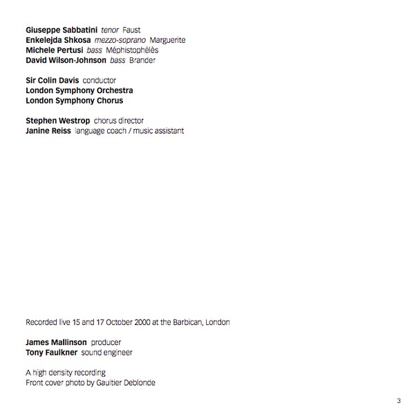 Hector Berlioz - Giuseppe Sabbatini, Enkelejda Shkosa, Michele Pertusi, David Wilson-Johnson, London Symphony Chorus, London Symphony Orchestra, Sir Colin Davis-1