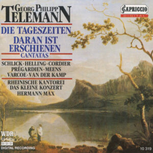 Georg Philipp Telemann – Barbara Schlick ∙ Hilke Helling ∙ David Cordier ∙ Christoph Prégardien ∙ Hein Meens ∙ Stephen Varcoe ∙ Harry van der Kamp ∙ Rheinische Kantorei ∙ Das Kleine Konzert ∙ Hermann Max – Die Tageszeiten / Daran Ist Erschienen (Cantatas) (CD) (Mint (M)) Georg Philipp Telemann – Barbara Schlick ∙ Hilke Helling ∙ David Cordier ∙ Christoph Prégardien ∙ Hein Meens ∙ Stephen Varcoe ∙ Harry van der Kamp ∙ Rheinische Kantorei ∙ Das Kleine Konzert ∙ Hermann Max – Die Tageszeiten / Daran Ist Erschienen (Cantatas) (CD) (Mint (M))