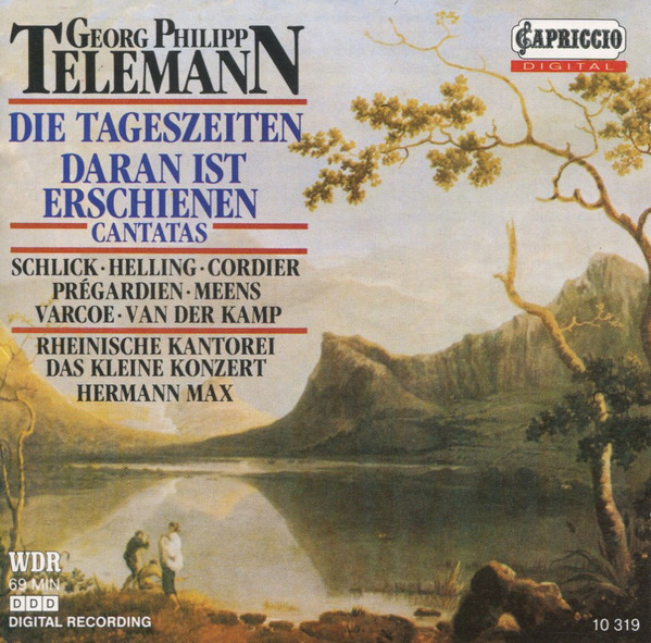 Georg Philipp Telemann – Barbara Schlick ∙ Hilke Helling ∙ David Cordier ∙ Christoph Prégardien ∙ Hein Meens ∙ Stephen Varcoe ∙ Harry van der Kamp ∙ Rheinische Kantorei ∙ Das Kleine Konzert ∙ Hermann Max – Die Tageszeiten / Daran Ist Erschienen (Cantatas) (CD) (Mint (M)) Georg Philipp Telemann – Barbara Schlick ∙ Hilke Helling ∙ David Cordier ∙ Christoph Prégardien ∙ Hein Meens ∙ Stephen Varcoe ∙ Harry van der Kamp ∙ Rheinische Kantorei ∙ Das Kleine Konzert ∙ Hermann Max – Die Tageszeiten / Daran Ist Erschienen (Cantatas) (CD) (Mint (M))