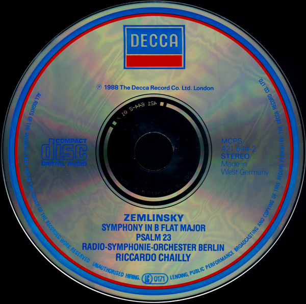 Alexander Von Zemlinsky / Radio-Symphonie-Orchester Berlin / Riccardo Chailly-2