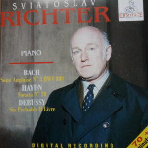 Sviatoslav Richter – Johann Sebastian Bach, Joseph Haydn, Claude Debussy – Suite Anglaise N°3 BWV 808 – Sonata N°20 – Six Preludés II Livre (CD) (Mint (M))
