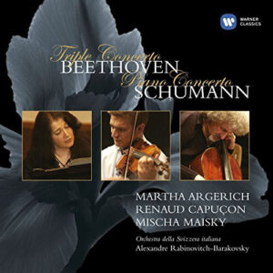 Ludwig van Beethoven / Robert Schumann, Martha Argerich, Renaud Capuçon, Mischa Maisky, Orchestra Della Radio Televisione Della Svizzera Italiana, Alexander Rabinovitch – Triple Concerto / Piano Concerto (CD) (Mint (M))
