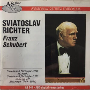 Sviatoslav Richter – Franz Schubert – Sonata In B Flat Major D960 Op. Posth. / Sonata In B Flat Major D575 Op. Posth. 147 (CD) (Mint (M))