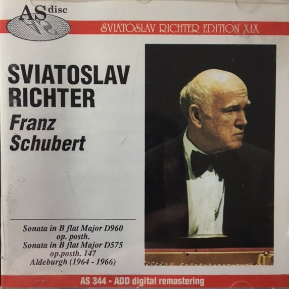 Sviatoslav Richter – Franz Schubert – Sonata In B Flat Major D960 Op. Posth. / Sonata In B Flat Major D575 Op. Posth. 147 (CD) (Mint (M)) Sviatoslav Richter – Franz Schubert – Sonata In B Flat Major D960 Op. Posth. / Sonata In B Flat Major D575 Op. Posth. 147 (CD) (Mint (M))