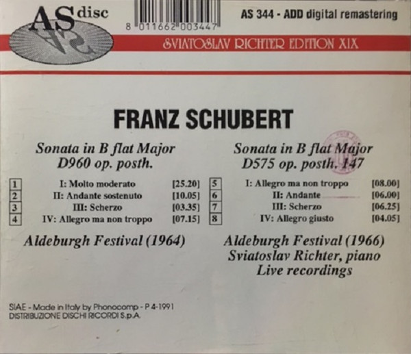 Sviatoslav Richter - Franz Schubert-1