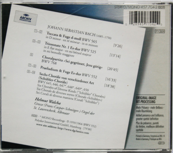 Johann Sebastian Bach, Helmut Walcha-1