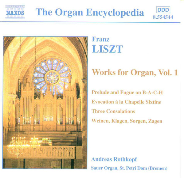 Franz Liszt, Andreas Rothkopf – Franz Liszt Works For Organ, Vol. 1 (CD) (Near Mint (NM or M-)) Franz Liszt, Andreas Rothkopf – Franz Liszt Works For Organ, Vol. 1 (CD) (Near Mint (NM or M-))