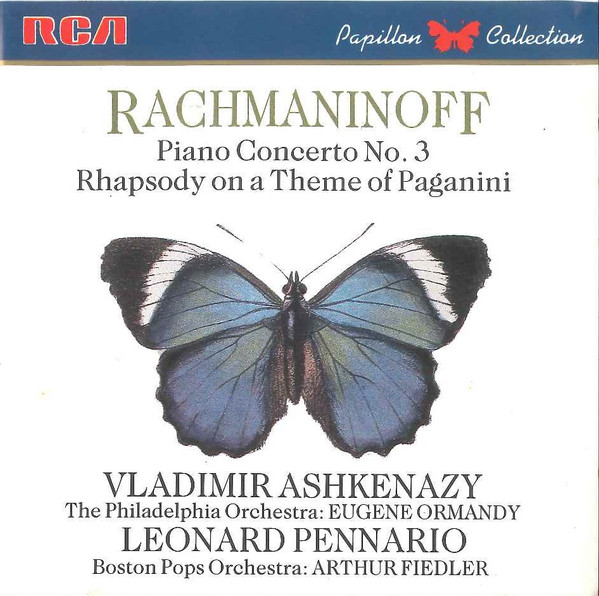 Sergei Rachmaninoff – Vladimir Ashkenazy, The Philadelphia Orchestra, Eugene Ormandy / Leonard Pennario, Boston Pops Orchestra, Arthur Fiedler – Piano Concerto No. 3 / Rhapsody On A Theme Of Paganini (CD) (Mint (M)) Sergei Rachmaninoff – Vladimir Ashkenazy, The Philadelphia Orchestra, Eugene Ormandy / Leonard Pennario, Boston Pops Orchestra, Arthur Fiedler – Piano Concerto No. 3 / Rhapsody On A Theme Of Paganini (CD) (Mint (M))