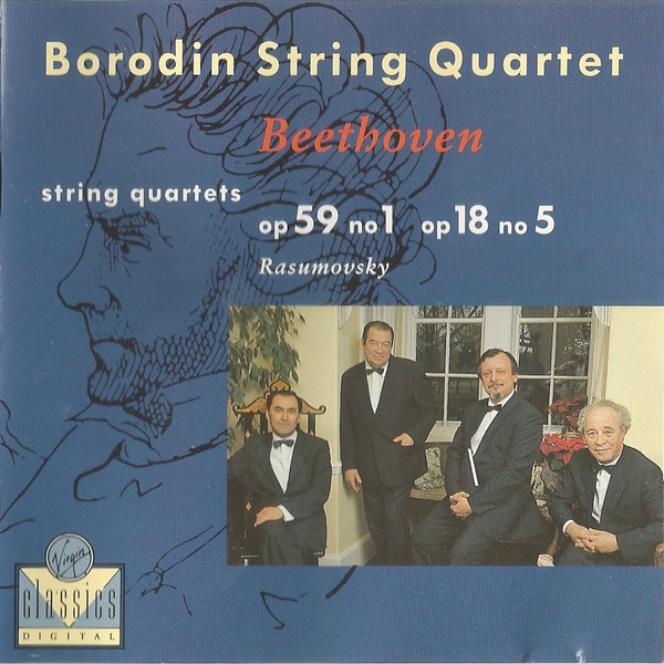 Ludwig van Beethoven, Borodin String Quartet – String Quartets Op.18 No.5 / Op.59 No.1 “Rasumovsky” (CD) (Mint (M)) Ludwig van Beethoven, Borodin String Quartet – String Quartets Op.18 No.5 / Op.59 No.1 “Rasumovsky” (CD) (Mint (M))