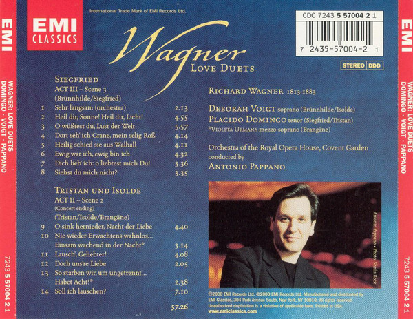 Richard Wagner - Placido Domingo • Deborah Voigt, Orchestra Of The Royal Opera House, Covent Garden, Antonio Pappano-1