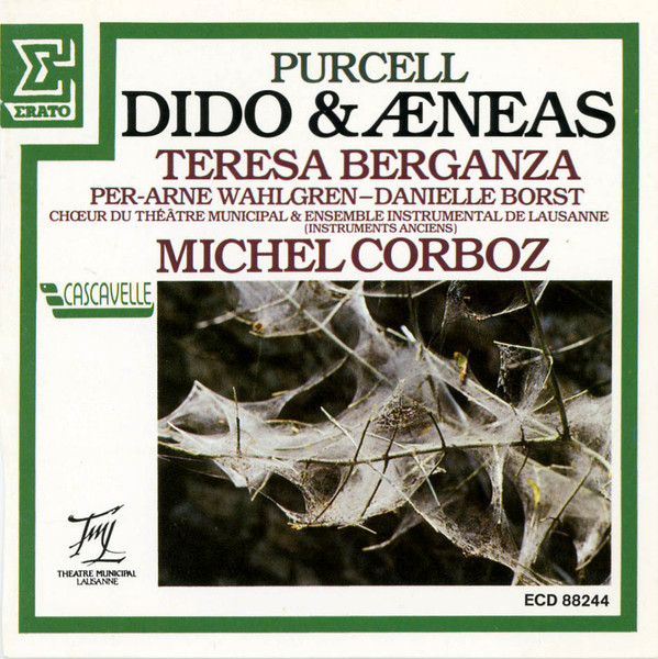 Henry Purcell, Teresa Berganza, Per-Arne Wahlgren — Danielle Borst, Choeur Du Theatre Municipal De Lausanne & Ensemble Instrumental De Lausanne, Michel Corboz – Dido And Aeneas (CD) (Mint (M)) Henry Purcell, Teresa Berganza, Per-Arne Wahlgren — Danielle Borst, Choeur Du Theatre Municipal De Lausanne & Ensemble Instrumental De Lausanne, Michel Corboz – Dido And Aeneas (CD) (Mint (M))